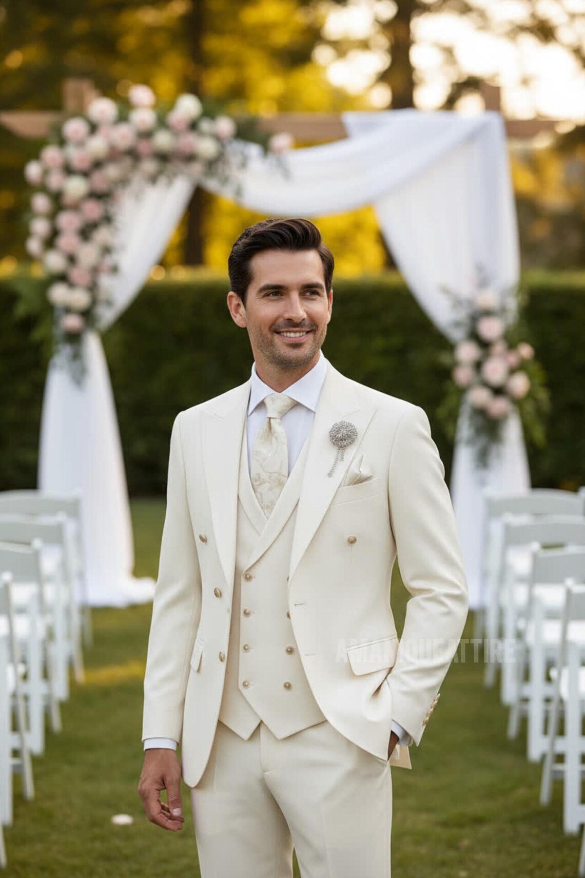 Statement Wool Business Suit - Image 4