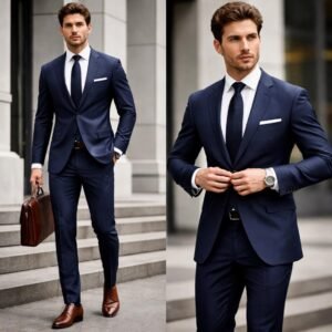 Executive Double-Breasted Suit