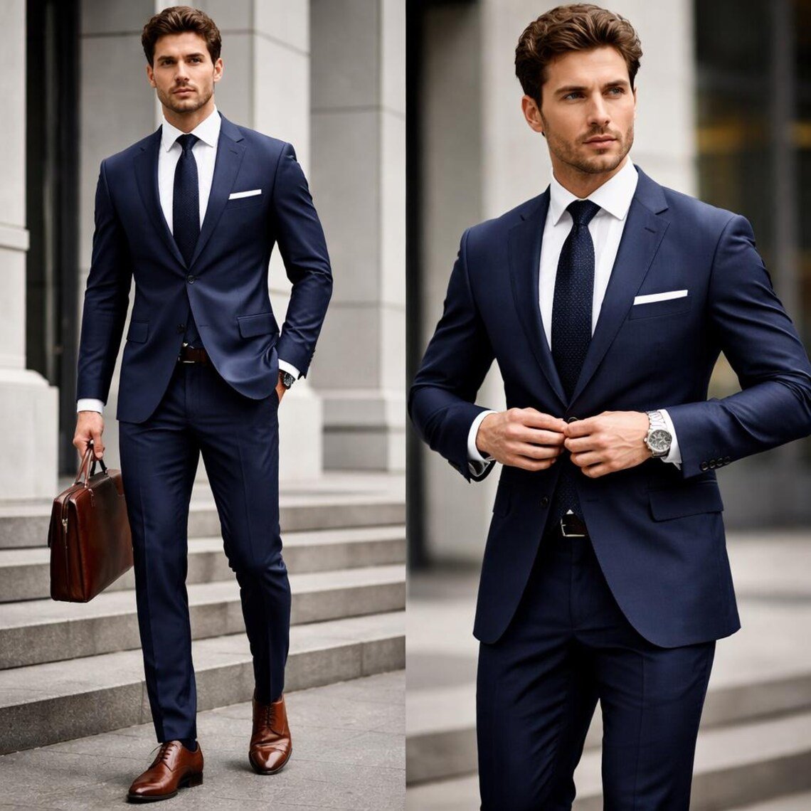 Executive Double-Breasted Suit - Image 2